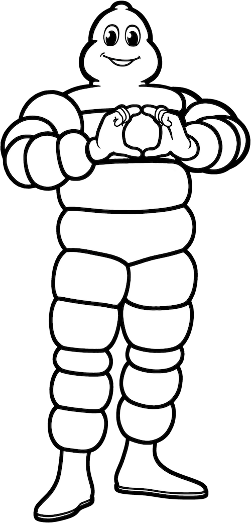 michelin coeur debout