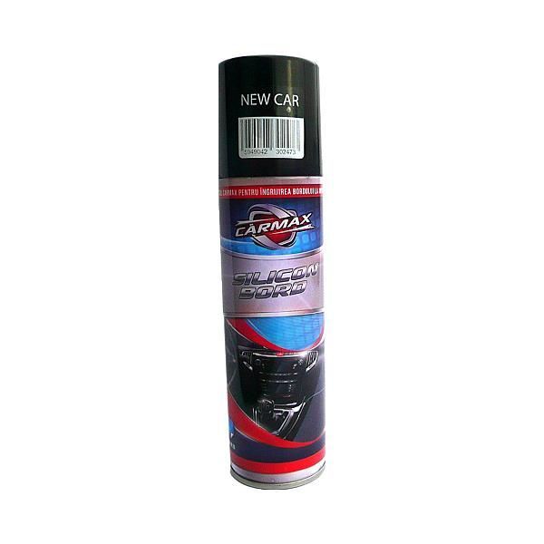 Aerosol pentru curatarea bordului cu silicon CARMAX, New car, 220 ml miniatura