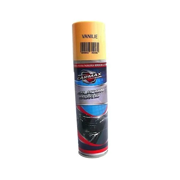 Aerosol pentru curatarea bordului cu silicon CARMAX, Vanilie, 220 ml miniatura