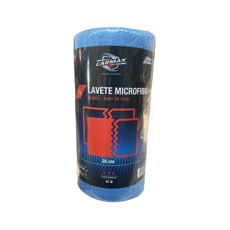 Laveta microfibra rola CARMAX 50buc 25X25CM miniatura