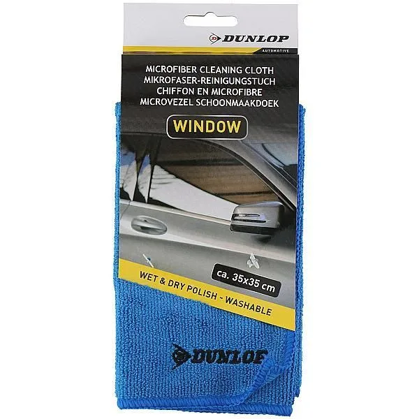 Laveta microfibra pentru suprafete din sticla DUNLOP, 35x35CM miniatura