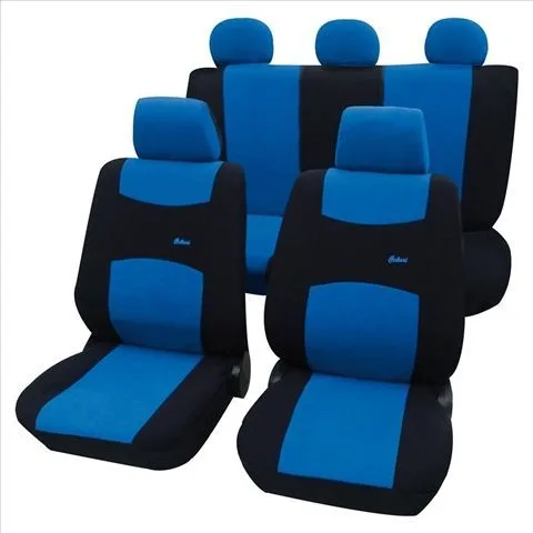 Set complet huse scaune PETEX (fata-spate) Albastru miniatura