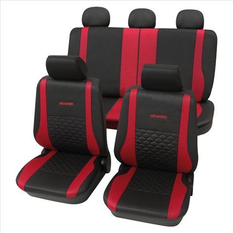 Set complet huse scaune PETEX (fata-spate) Rosu Exclusive miniatura