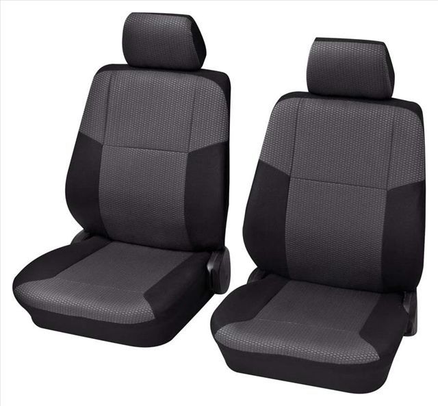 Set huse scaune fata PETEX (2 locuri) Negru-Sylt miniatura