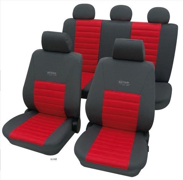 Set huse scaune PETEX Active Sports Rosu-Negru miniatura