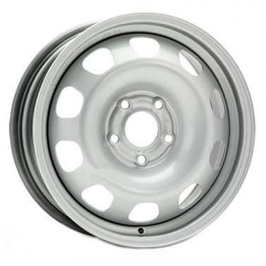 Jante OTEL 5X100 ALCAR STEEL WHEEL COD 7250 SILVER ET37 5/100 57.00 R14 - Poza 1