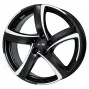 Jante ALIAJ 5X112 ALUTEC SHARK RACING SCHWARZ FRONTPOLIERT ET47 5/112 70.1 R17 - Poza 1 miniatura