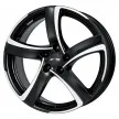 Jante ALIAJ 5X112 ALUTEC SHARK RACING SCHWARZ FRONTPOLIERT ET45 5/112 70.1 miniatura