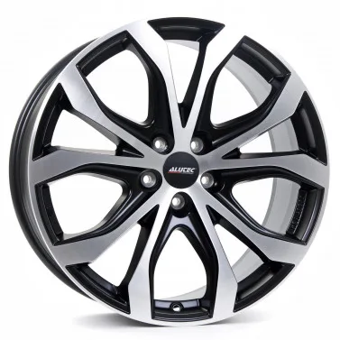 Jante ALIAJ 5X127 ALUTEC W10-X RACING SCHWARZ FRONTPOLIERT ET55 5/127 71.6 R19 - Poza 1