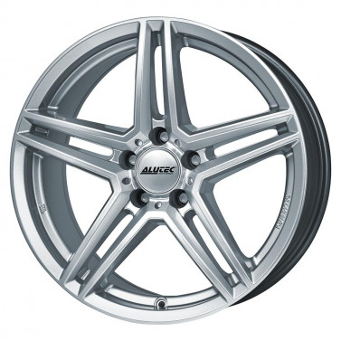 Jante ALIAJ 5X112 ALUTEC M10 POLAR SILBER ET48.5 5/112 66.5 R17 - Poza 1