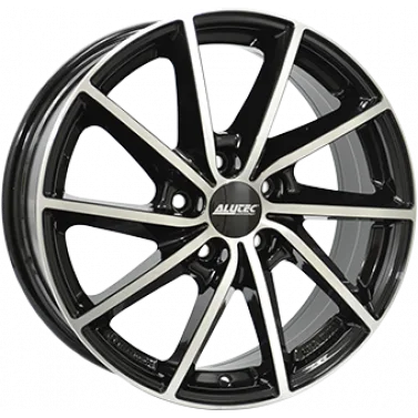 Jante ALIAJ 5X112 ALUTEC SINGA Gloss Black / Polished ET45 5/112 57.1 R18 - Poza 1