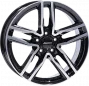 Jante ALIAJ 5X112 ALUTEC IKENU Gloss Black / Polished ET43 5/112 66.6 R18 - Poza 1 miniatura