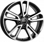 Jante ALIAJ 5X112 ALUTEC TORMENTA Gloss Black / Polished ET45 5/112 57.1 R17 - Poza 1 miniatura