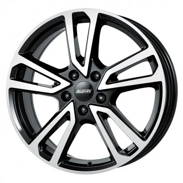Jante ALIAJ 5X114.3 ALUTEC TORMENTA DIAMANT-SCHWARZ-FRONTPOLIE DIAMANT-SCHWARZ-FRONTPOLIERT ET48.5 5/114.3 67.1 R17 - Poza 1