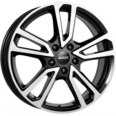 Jante ALIAJ 5X108 ALUTEC TORMENTA Gloss Black / Polished ET50 5/108 63.4 R17 - Poza 1