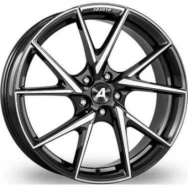 Jante ALIAJ 5X112 ALUTEC ADX.01 Gloss Black / Polished ET50 5/112 70.1 R19 - Poza 1