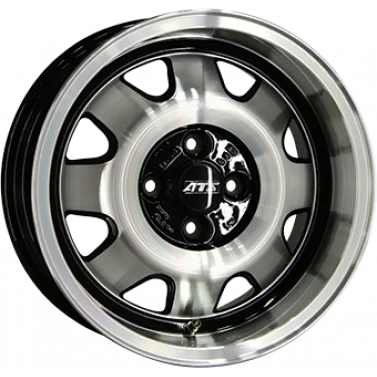 Jante ALIAJ 4X100 ATS CUP Gloss Black / Polished ET28 4/100 63.3 R15 - Poza 1