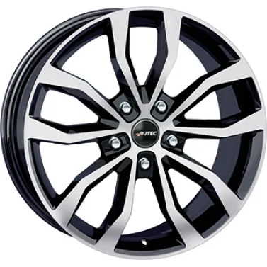 Jante ALIAJ 5X120 AUTEC UTECA Gloss Black / Polished ET46 5/120 65.1 R19 - Poza 1