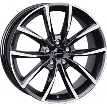 Jante ALIAJ 5X114 AUTEC ASTANA Gloss Black / Polished ET42 5/114 66.1 R19 - Poza 1