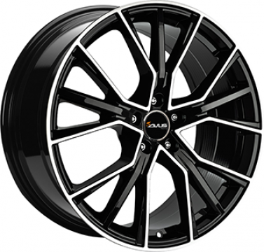 5X112 AVUS VELGEN AF18 Gloss Black / Polished ALIAJ 9 20