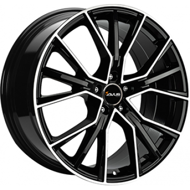 Jante ALIAJ 5X112 AVUS VELGEN AF18 Gloss Black / Polished Gloss Black / Polished ET48 5/112 57.1 R18 - Poza 1
