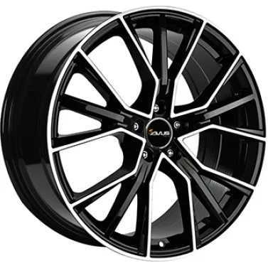 Jante ALIAJ 5X112 AVUS VELGEN AF18 Gloss Black / Polished Gloss Black / Polished ET48 5/112 57.1 R18 - Poza 1