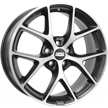 Jante ALIAJ 5X112 BBS SR Anthracite Dark / Polished ET45 5/112 82 R17 - Poza 1