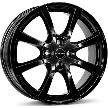 Jante ALIAJ 4X108 BORBET LV4 BLACKACK GLOSSY ET43 4/108 63.40 R14 - Poza 1