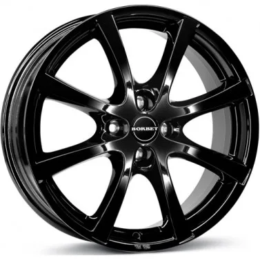 Jante ALIAJ 4X100 BORBET LV4 BLACKACK GLOSSY ET40 4/100 64.00 R15 - Poza 1