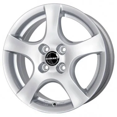 Jante ALIAJ 4X100 BORBET F BRILLANTSILBER LACKIERT ET35 4/100 64 R15 - Poza 1