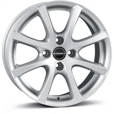 Jante ALIAJ 4X100 BORBET LV4 CRYSTAL SILVERLVER ET35 4/100 64.00 R14 - Poza 1