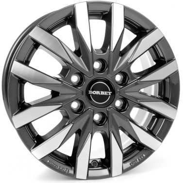 Jante ALIAJ 6X130 BORBET CW6 MIST ANTHRACITE GL ET54 6/130 84.10 R16 - Poza 1