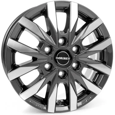 Jante ALIAJ 6X130 BORBET CW6 MIST ANTHRACITE GL ET54 6/130 84.10 R16 - Poza 1