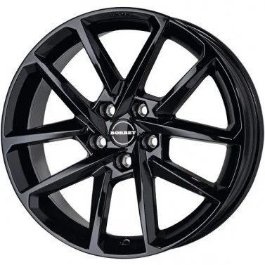 Jante ALIAJ 5X112 BORBET N BLACK GLOSSY GLANZLACKIERT ET40 5/112 66.6 R18 - Poza 1