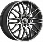 Jante ALIAJ 4X100 CMS C25 Black / Polished ET45 4/100 67.1 R17 - Poza 1 miniatura