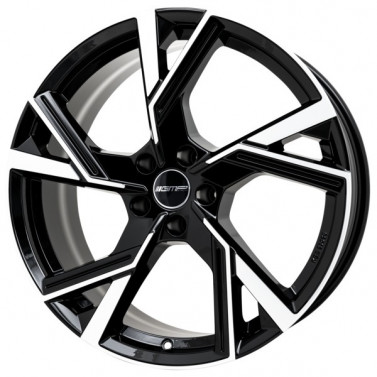 Jante ALIAJ 5X112 GMP ANGEL BLACK DIAMOND FRONTPOLIERT ET45 5/112 66.5 R18 - Poza 1
