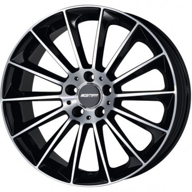 Jante ALIAJ 5X112 GMP STELLAR BLACK DIAMOND FRONTPOLIERT ET35 5/112 66.6 R18 - Poza 1