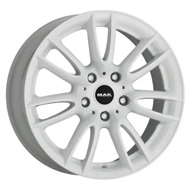 Jante ALIAJ 5X120 MAK JACKIE W GLOSS WHITE ET50 5/120 72.6 R17 - Poza 1