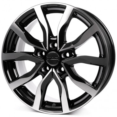 Jante ALIAJ 5X108 MAK HIGHLANDS BLACK MIRROR BLACK MIRROR ET45 5/108 63.4 R18 - Poza 1