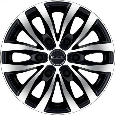 Jante ALIAJ 6X114.3 MAK LOAD 6 ICE BLACK ET30 6/114.3 66.1 R16 - Poza 1