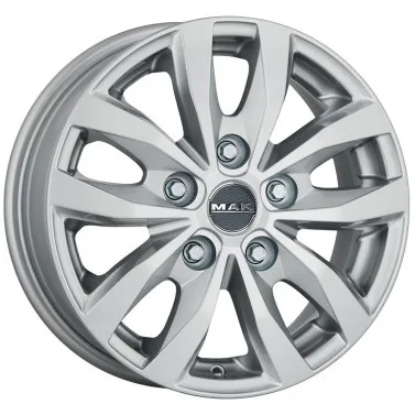 Jante ALIAJ 5X120 MAK LOAD 5 SILVER ET50 5/120 65.1 R16 - Poza 1
