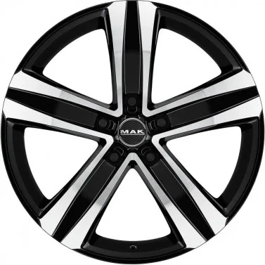 Jante ALIAJ 5X127 MAK STONE5 BLACK MIRROR ET38 5/127 71.6 R18 - Poza 1