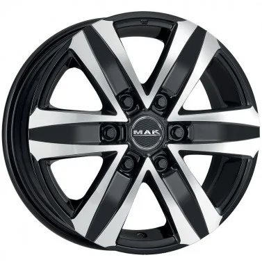 Jante ALIAJ 6X139.7 MAK STONE6 BLACK MIRROR ET50 6/139.7 93.1 R18 - Poza 1