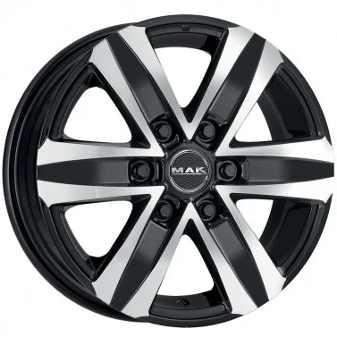 Jante ALIAJ 6X130 MAK STONE6 BLACK MIRROR ET53 6/130 84.1 R18 - Poza 1