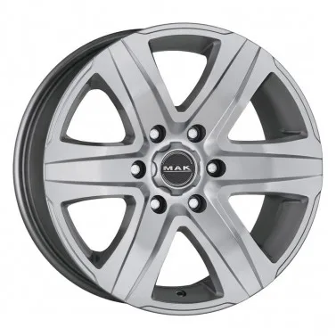 Jante ALIAJ 6X114.3 MAK STONE6 SILVER ET45 6/114.3 66.1 R18 - Poza 1