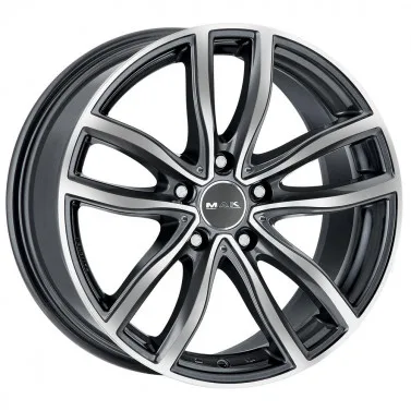 Jante ALIAJ 5X112 MAK FAHR GUN MET-MIRROR FACE ET30 5/112 66.6 R19 - Poza 1