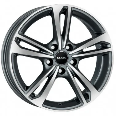 Jante ALIAJ 5X108 MAK EMBLEMA GUN MET-MIRROR FACE ET50 5/108 72 R17 - Poza 1
