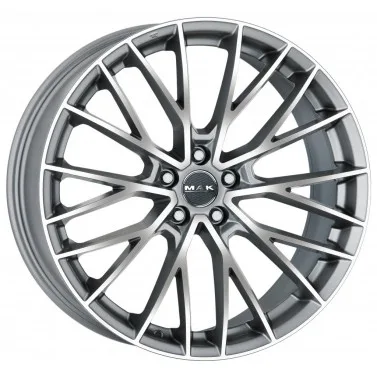 Jante ALIAJ 5X112 MAK SPECIALE GRAPHITE MIRROR FACE ET25 5/112 66.45 R21 - Poza 1