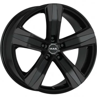 Jante ALIAJ 5X114.3 MAK STONE5 GLOSS BLACK ET45 5/114.3 66.1 R16 - Poza 1