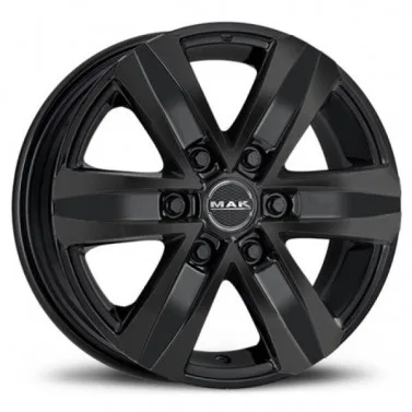 Jante ALIAJ 6X114.3 MAK STONE6 GLOSS BLACK ET45 6/114.3 66.1 R20 - Poza 1